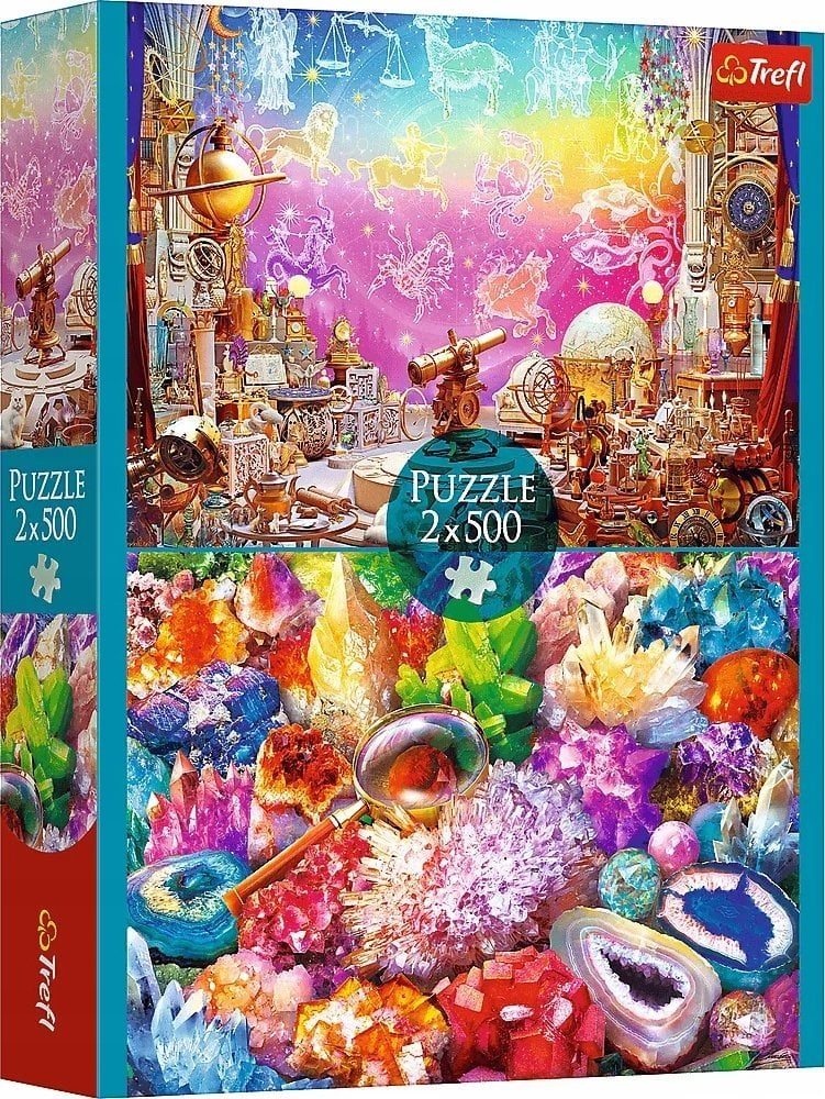 Trefl Puzzle Kosmos i kryształy 2x500 elementów