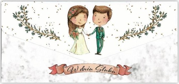 Karnet-koperta Ślub