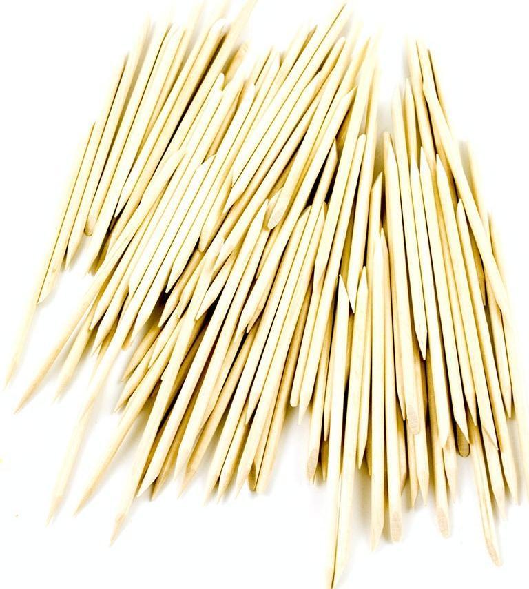 KIK Patyczki Dwustronne z Drewna Pomarańczowego 100szt