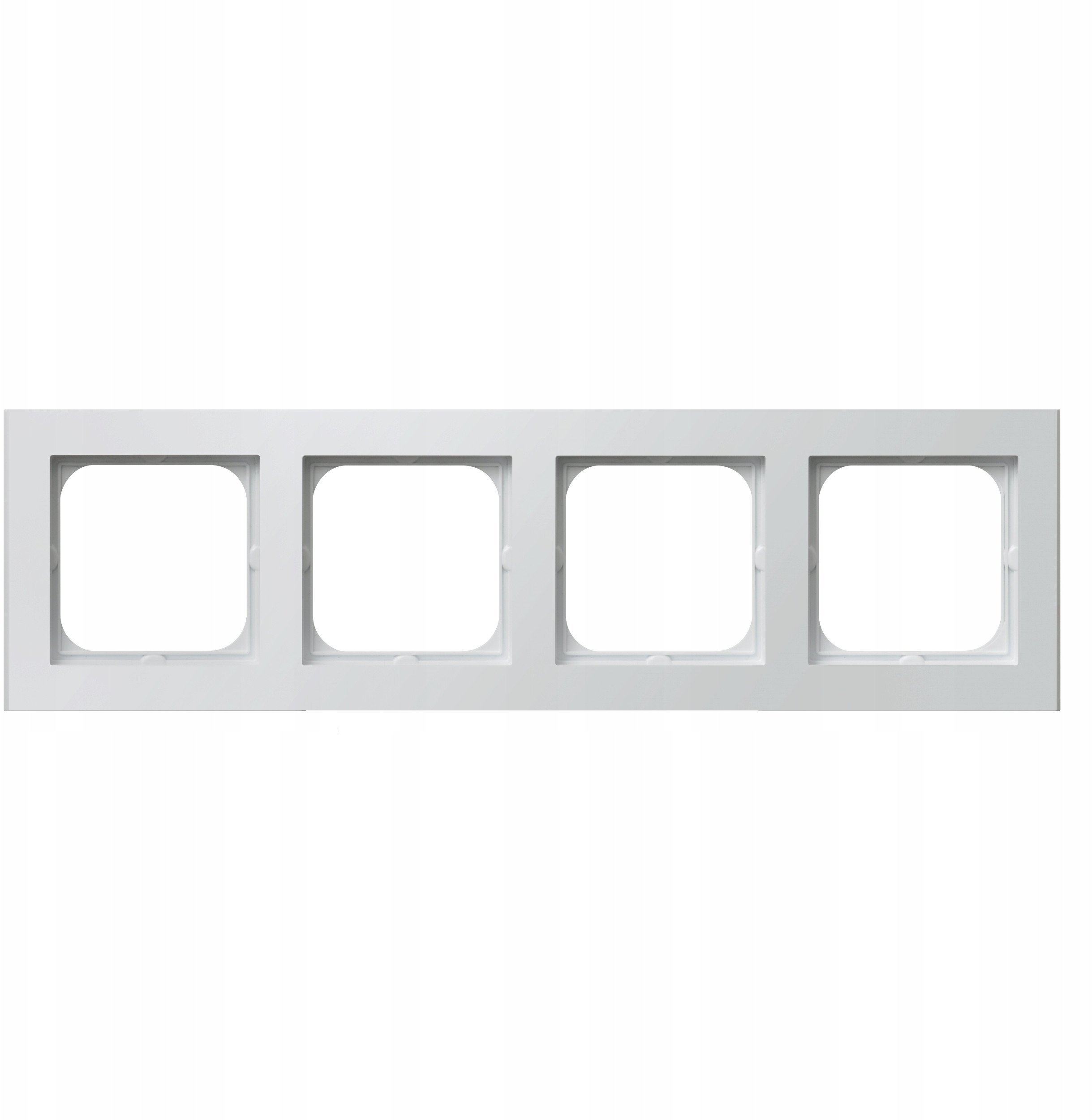 Ramka poczwórna Ospel Sonata R-4R/75 biały mat