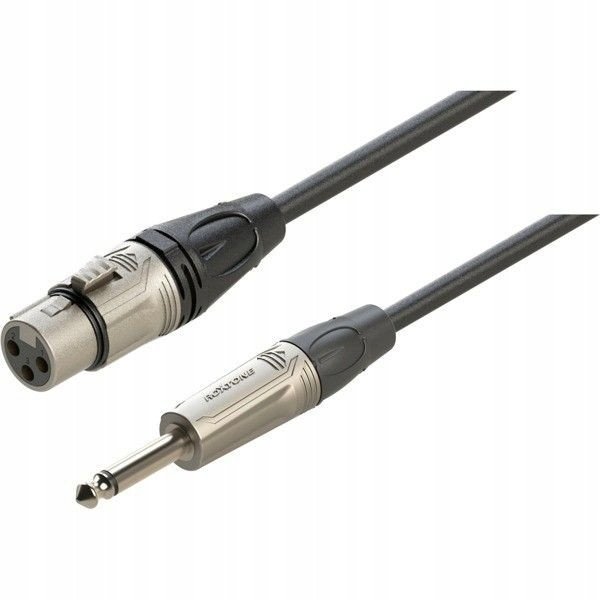 Roxtone Kabel audio 5m Jack 6.3mm Mono, XLR 3-pin żeńskie DMXJ210L5