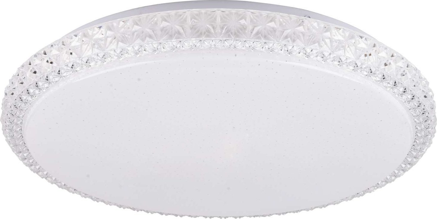 Lampa sufitowa Polux Plafon LAMPA sufitowa IRINA 310767 Polux glamour OPRAWA okrągła LED 36W 2700-6500K z efektem gwiazd biały