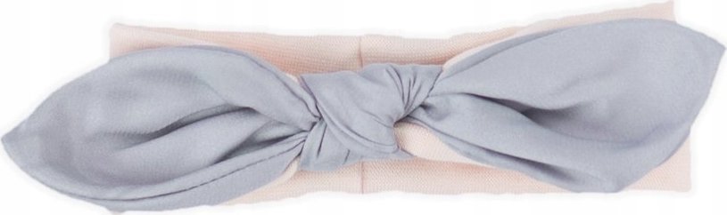 NICOL Opaska niemowlęca POLA ze srebrną kokardą 80/86