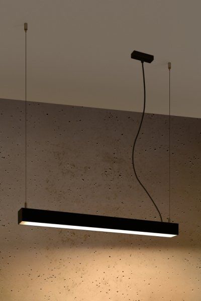Lampa wisząca Sollux Lampa wisząca PINNE 67 czarna 3000K