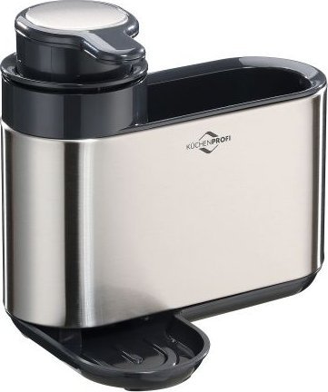 Kuchenprofi Organizer na akcesoria do zmywania z dozownikiem, stal nierdzewna/tworzywo sztuczne, 18 x 13 x 16 cm Primus / Kuchenprofi