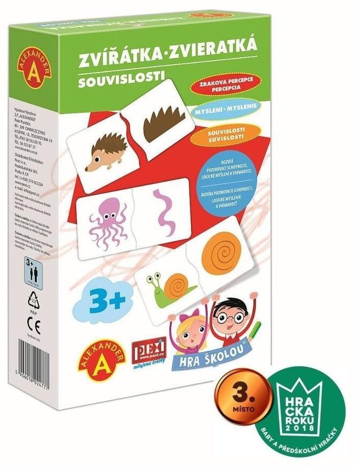 Puzzle Zwierzątka zabawa i nauka CZ/SK ALEX