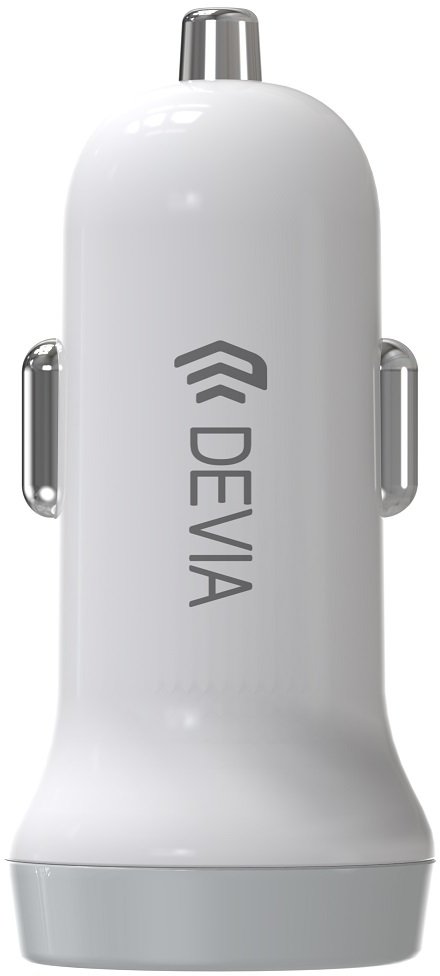 Devia ładowarka samochodowa Smart 2x USB 3,1A biała