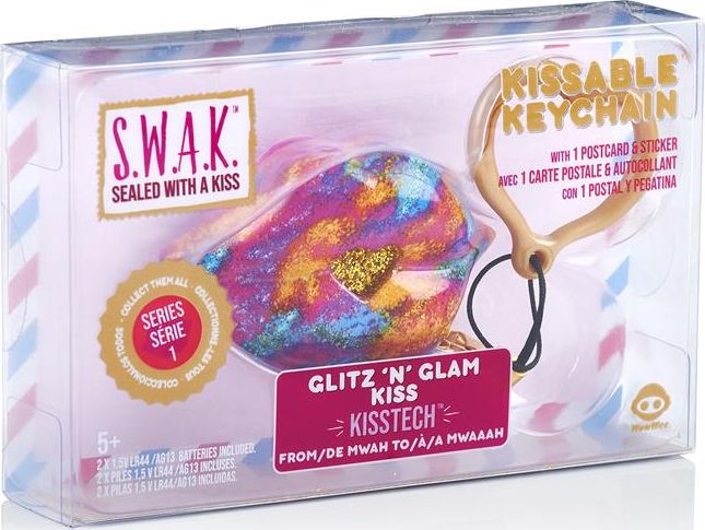 Breloczek WowWee S.W.A.K Interaktywne całuśne usta- brelok Glitz n Glam Kiss