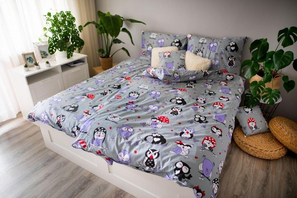 JAHU Pościel DITA Vogel - bawełniana, 3-częściowa