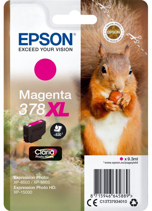 Tusz Epson Oryginalny tusz 378XL, magenta (C13T37934010)