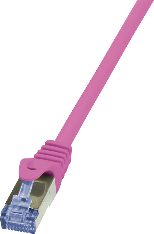 LogiLink Patchcord Cat.6A, S/FTP, 0,50m, różowy (CQ3029S)
