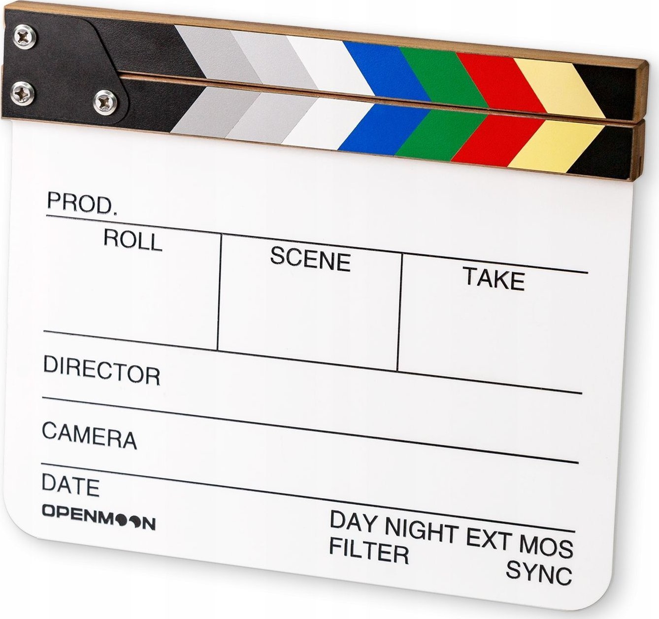 Prof. Klaps Filmowy Studyjny Do Filmu 28x24cm Biały Kolor Na Pisaki Mazaki / Ocjb02