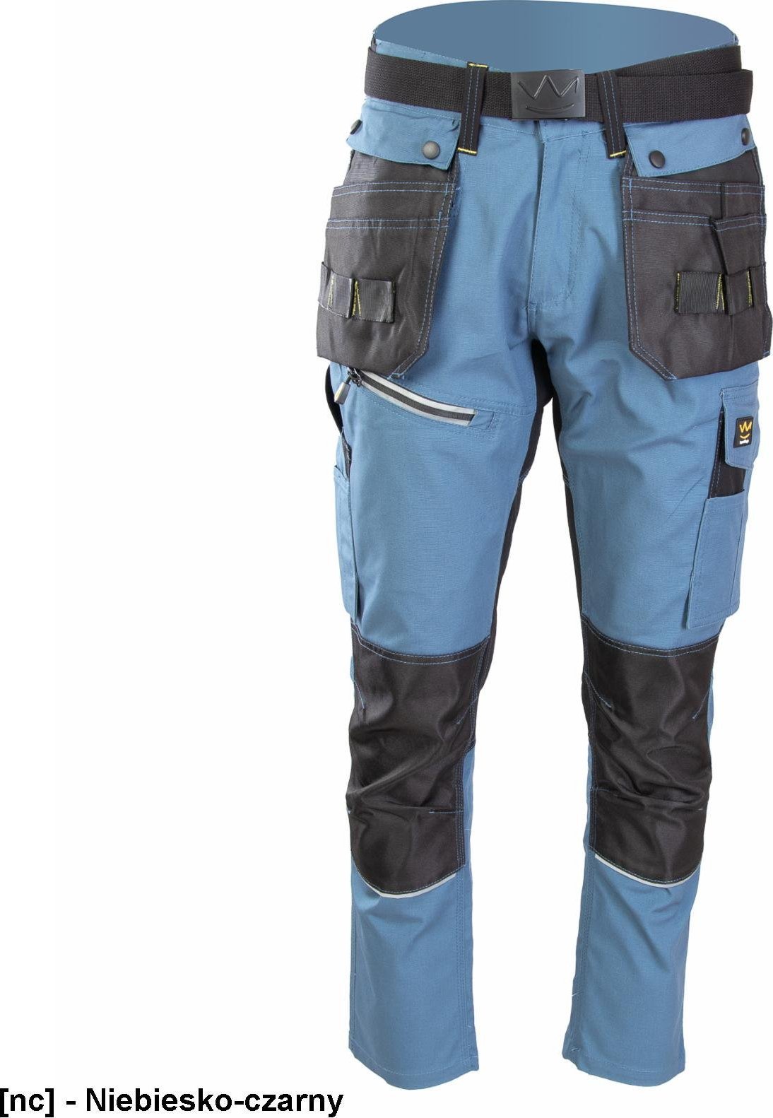 Polstar A6SP - SEVEN KINGS SPODNIE DO PASA PRO NIEBIESKIE, BAWEŁNA/POLIESTER/SPANDEX (57% / 40% / 3%), 300G/M2 - niebiesko-czarny 58