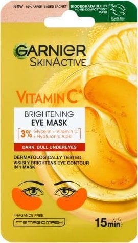 Garnier GARNIER Skin Active Rozświetlające Płatki pod oczy - 3% Vitamin C 5 g
