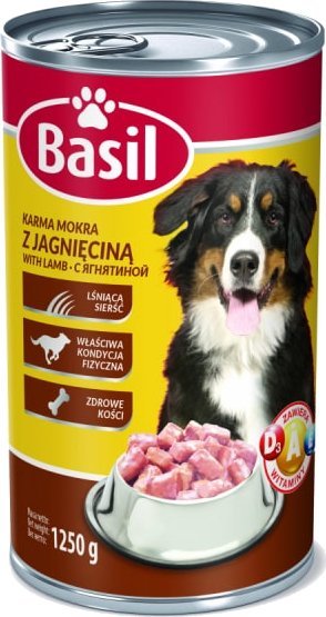 Basil Karma mokra dla psa BASIL z jagnięciną puszka 1250 g