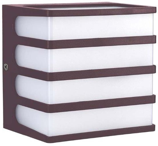 Oprawa Ścienna Ogrodowa V-TAC 8W LED IP65 120x120 Brązowa VT-732 4000K 800lm