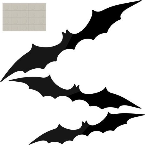 Malatec Nietoperz- dekoracja zestaw 3szt. Malatec 22004