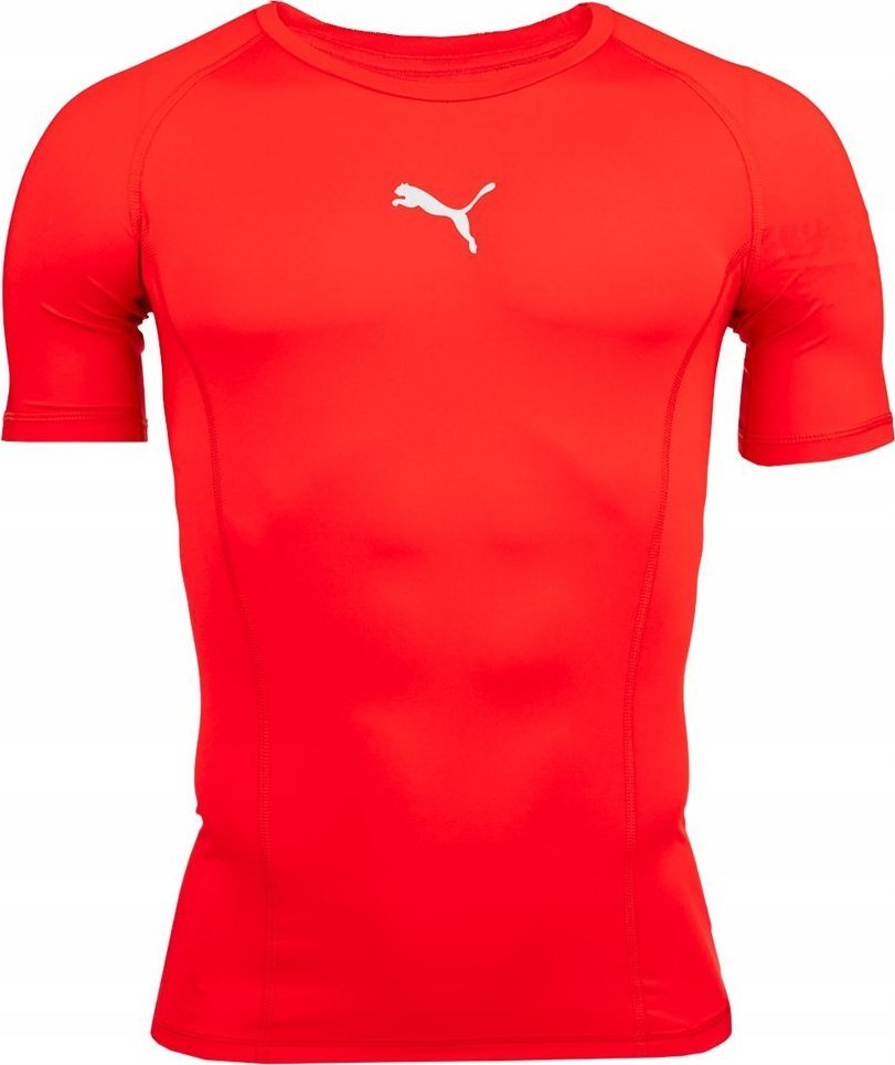 Puma Koszulka męska Puma LIGA Baselayer SS czerwona 655918 01 2XL