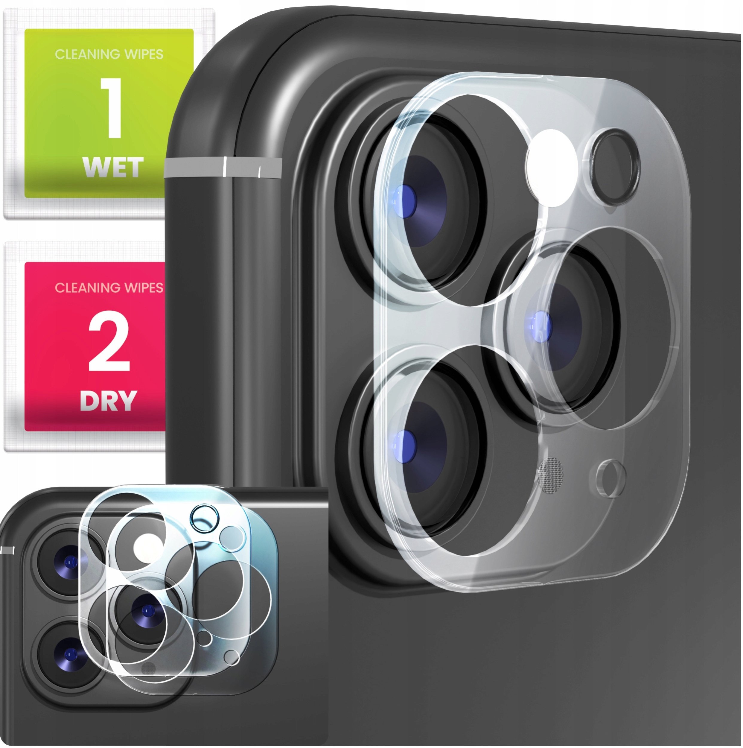 2-PAK Szkło Na Aparat Do Apple iPhone 11 Pro Max (Hartowane, Na Obiektyw)