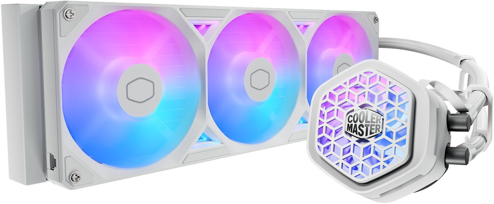 Chłodzenie wodne MasterLiquid 360 Atmos II VRM Fan ARGB białe