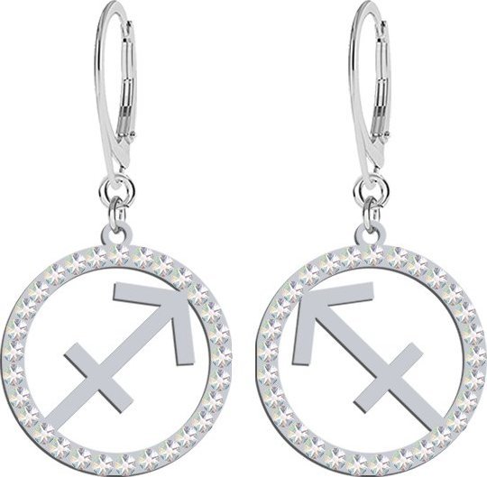 Radziszewska Jewellery Kolczyki Strzelec Znak Zodiaku srebro925