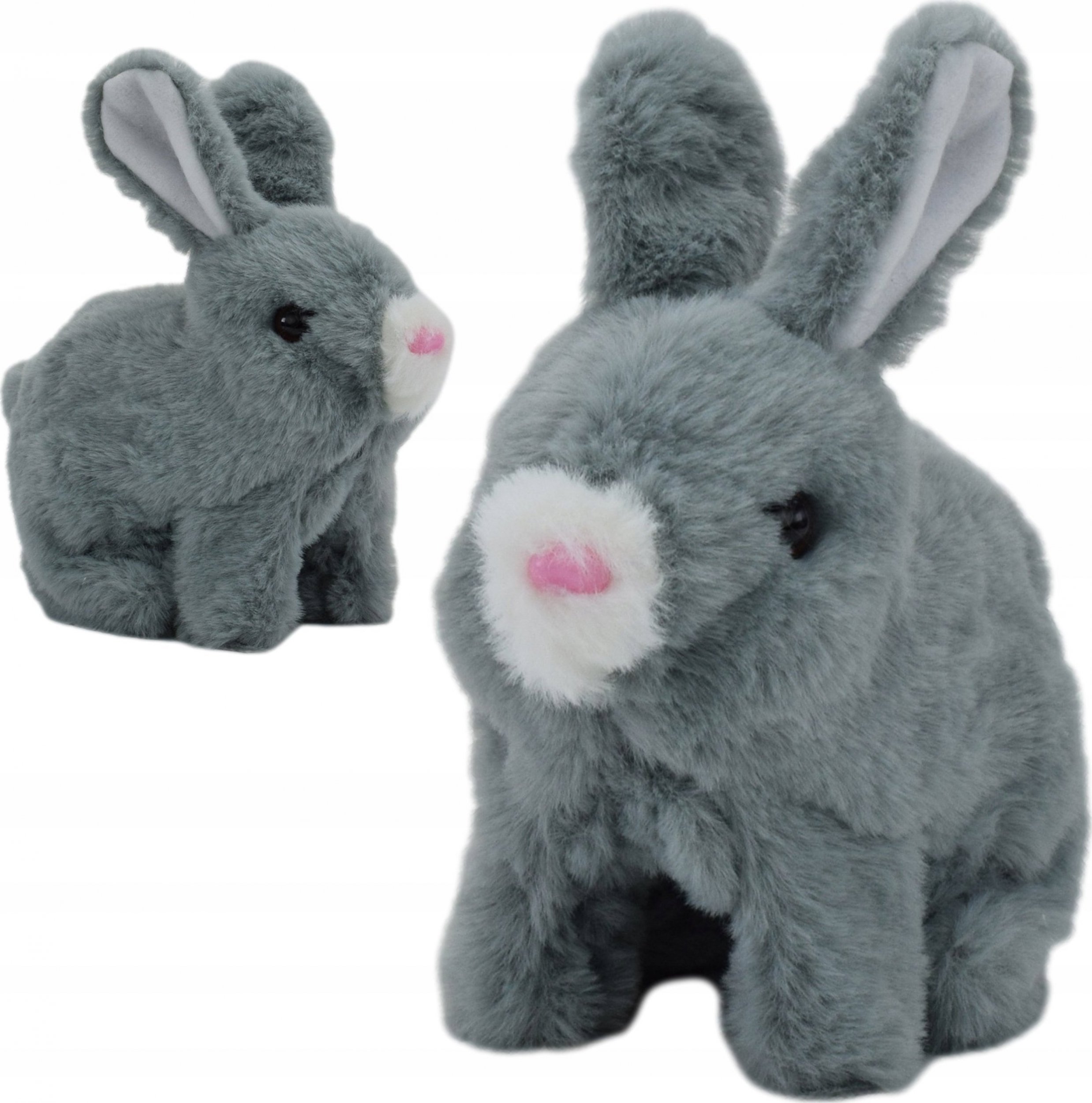 Skleplolki KRÓLIK MASKOTKA ZAJĄC ZABAWKI INTERAKTYWNE SZARY