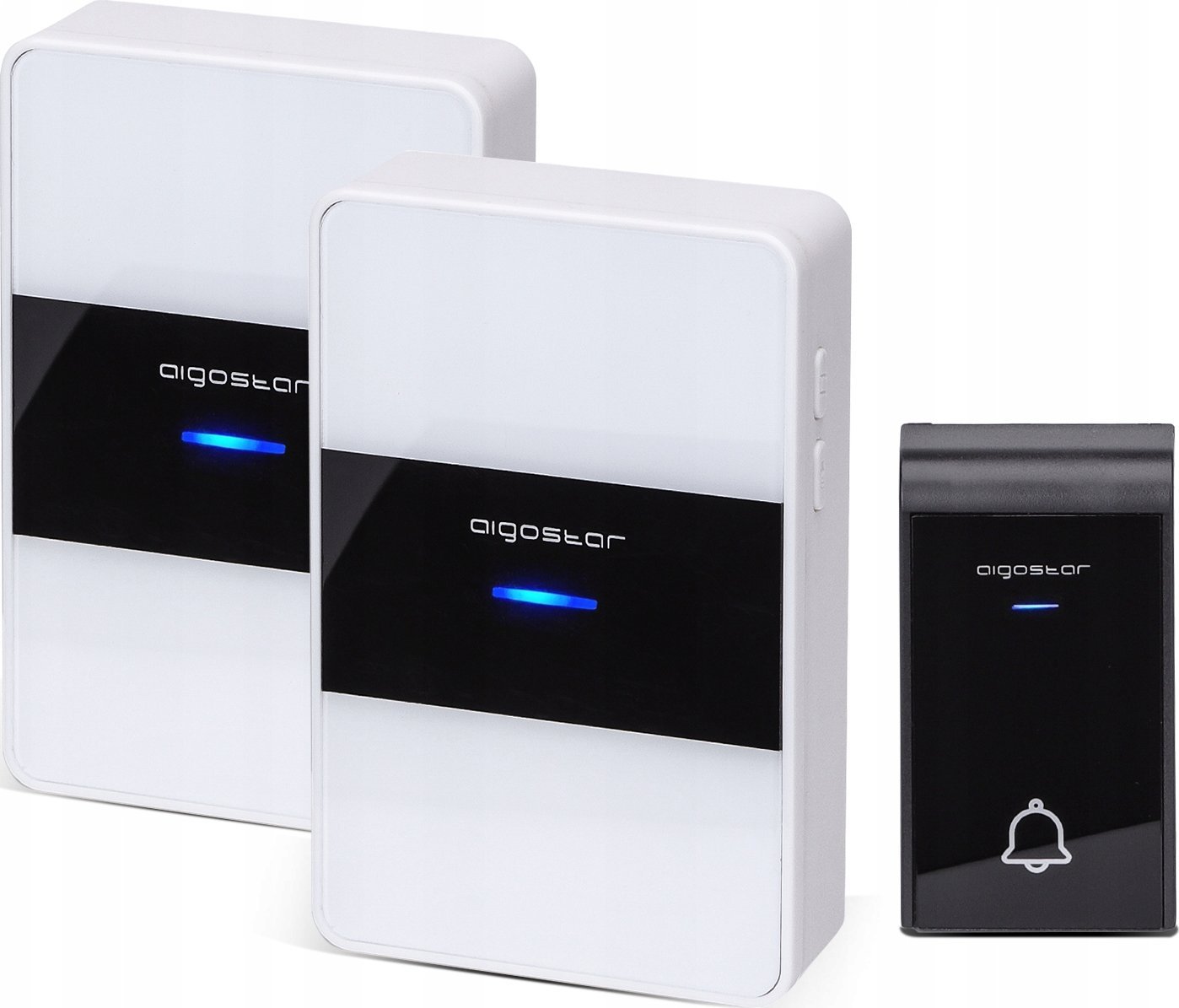Aigostar Dzwonek Bezprzewodowy Do Drzwi 2-Odbiorniki Ip44