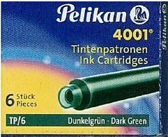 Pelikan Naboje krótkie TP/6 ciemnozielone