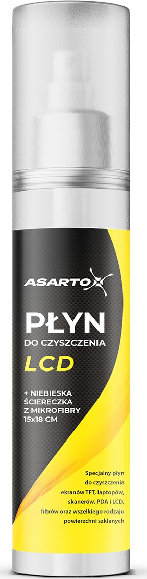Asarto Płyn do czyszczenia LCD 125ml + ściereczka z mikrofibry (AS-AC106)