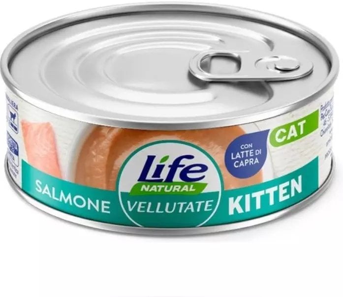 Life Pet Care LIFE CAT Welwetny pusz.70g KITTEN SALMON /24
