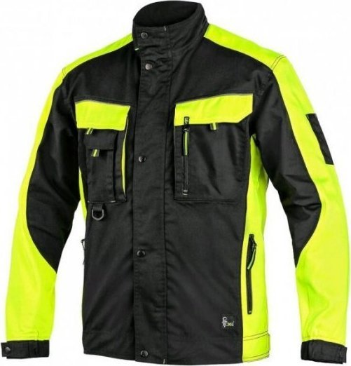 CXS BLUZA/KURTKA CXS SIRIUS BRIGHTON CZARNO-ŻÓŁTA ROZM.58