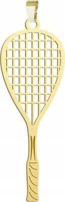 Radziszewska Jewellery Pozłacana Zawieszka Rakieta do squasha DEDYK