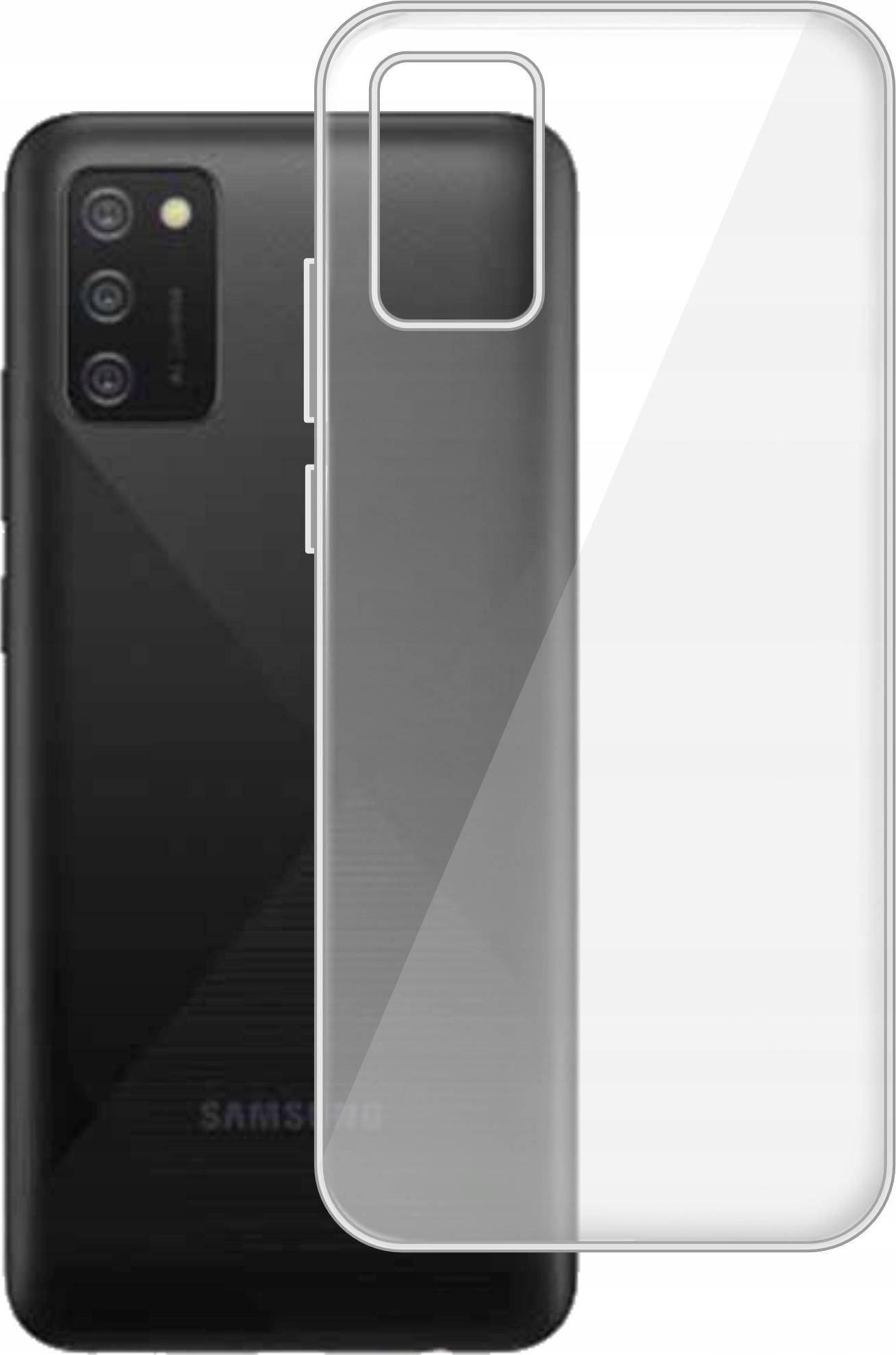 etumi Etui Do Samsung Galaxy A03S Gumowe Slim Clear View Pokrowiec Ochronny / Futerał Obudowa / Ochrona Clear Cover Bezbarwne Slim Case0294