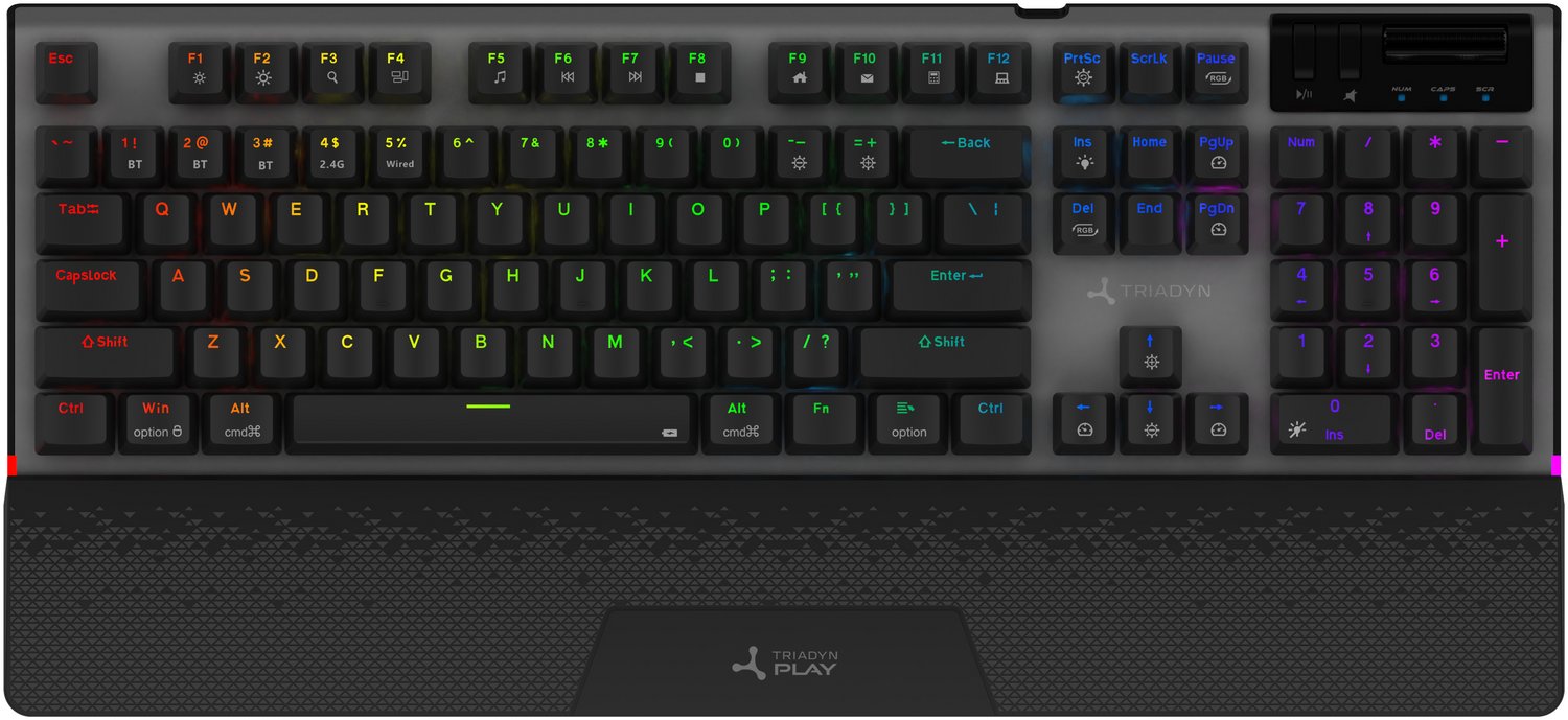 Nowa Gamingowa Klawiatura Mechaniczna Triadyn HYPERION OUTEMU MX RGB Aluminium Anti-Ghosting Oprogramowanie Dla Gracza