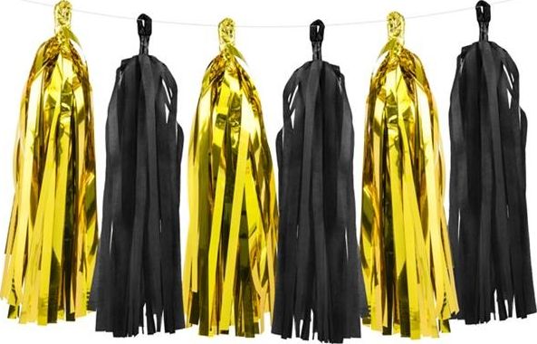 Party Deco Girlanda frędzle DIY, mix, 1,5 m. uniwersalny