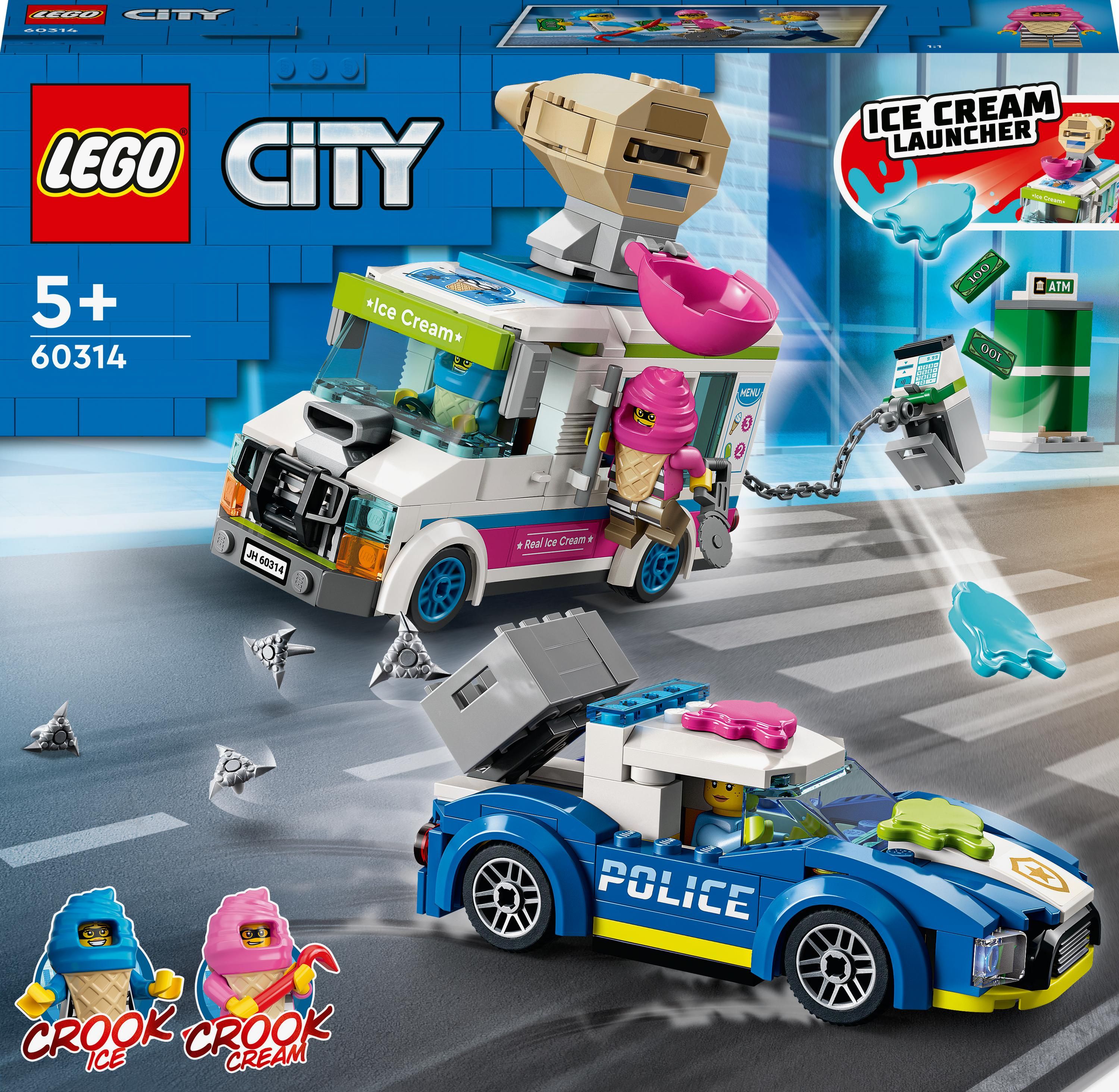 LEGO City Policyjny pościg za furgonetką z lodami (60314)