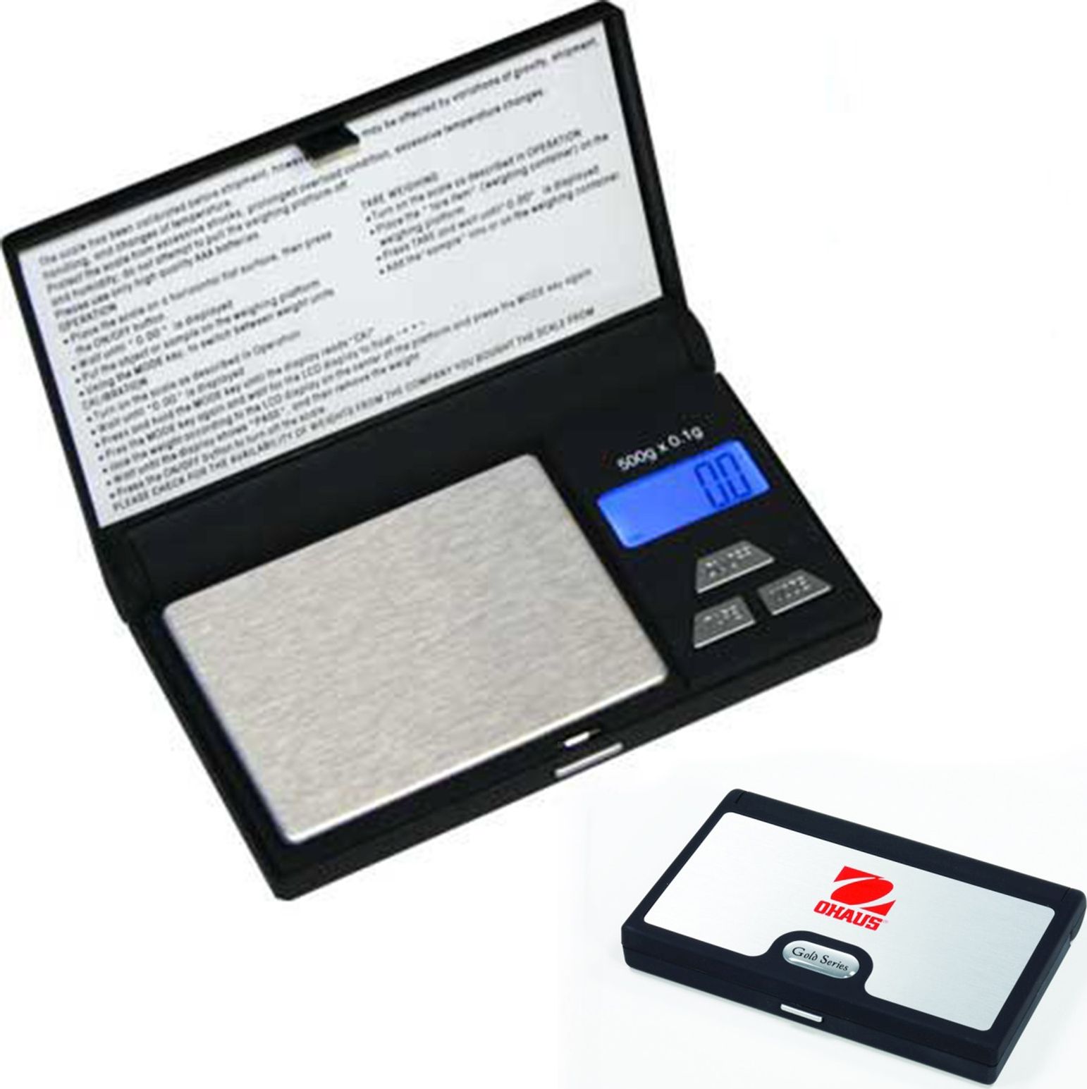 Ohaus Waga kieszonkowa jubilerska dokładna na baterie YA 300g / 0.05g - OHAUS YA302 Waga kieszonkowa jubilerska dokładna na baterie YA 300g / 0.05g -