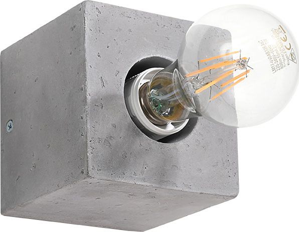 Kinkiet Lumes Kwadratowy kinkiet betonowy loft - EX648-Abes