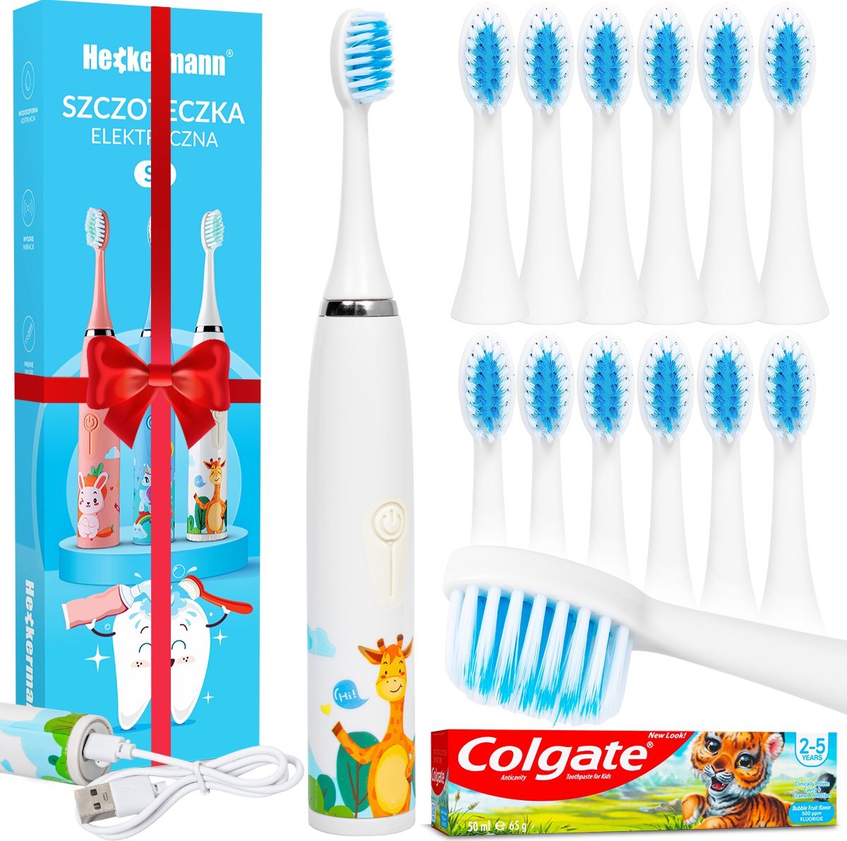 Heckermann Szczoteczka Do Zębów Dla Dzieci Heckermann S1 Biała