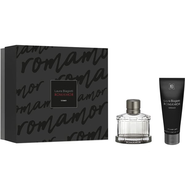 Laura Biagiotti Romamor Uomo Żel Pod Prysznic 100Ml + Woda Toaletowa 75Ml