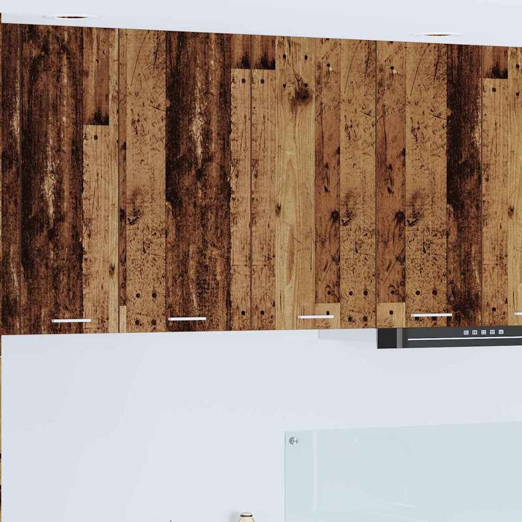 vidaXL Szafka wisząca z półką Riga Stare drewno 80 x 31 x 80 cm