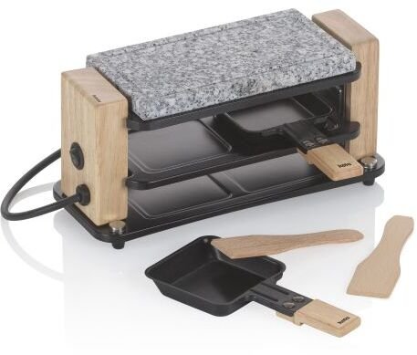 Grill elektryczny Kela Raclette grill stołowy dla 2 os., granit/stal/drewno, 27 x 11 x 13 cm