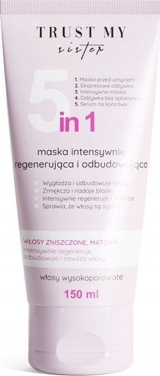 Trust TRUST MY SISTER_Maska 5w1 regenerująca do włosów wysokoporowatych 150ml