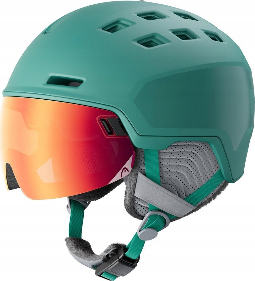 Head Kask z przyłbicą szybą HEAD Rachel Pro Green 2025 56-59 cm