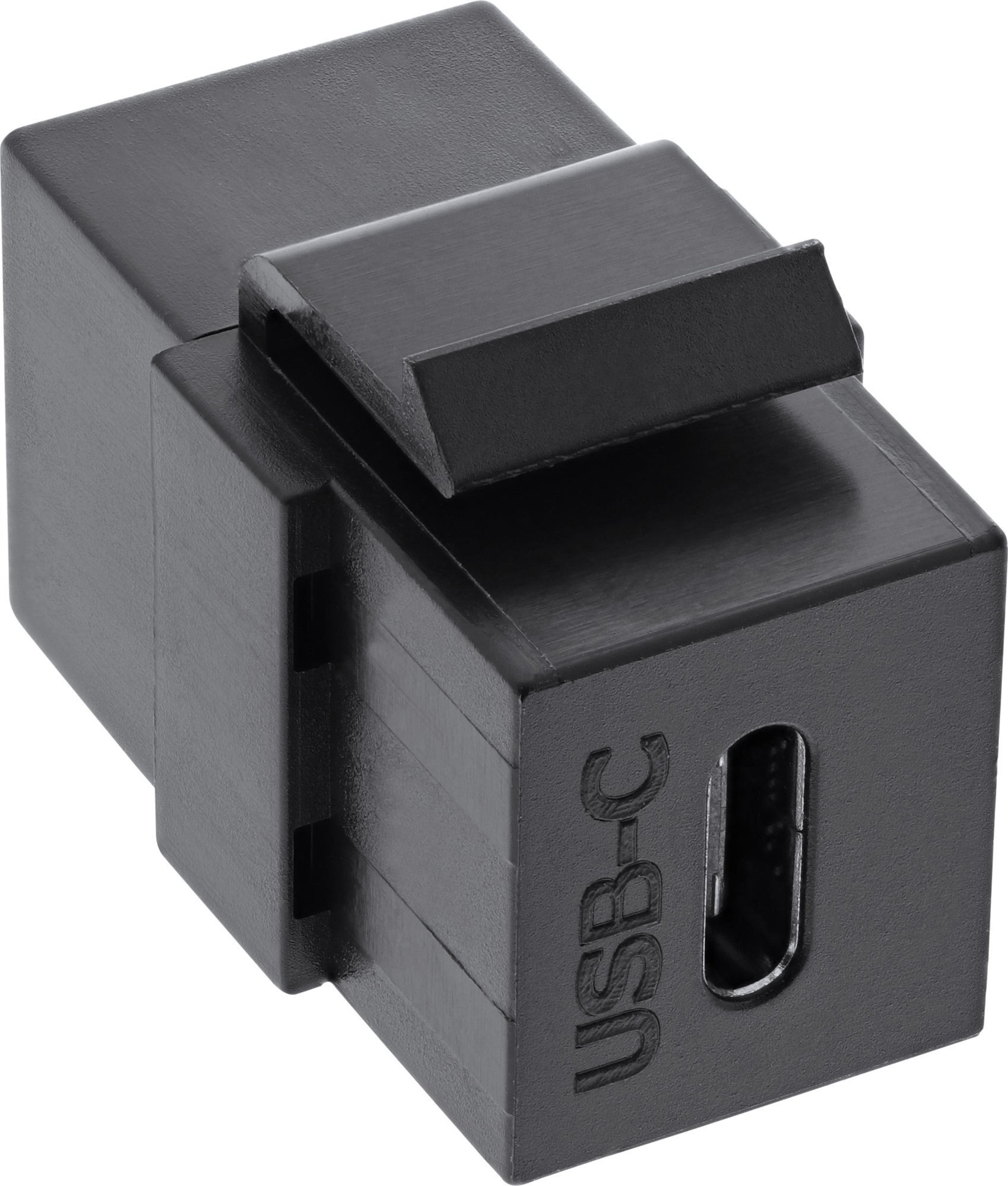 Adapter USB InLine InLine® USB 3.1 Snap-In module, USB-C F/F, black housing