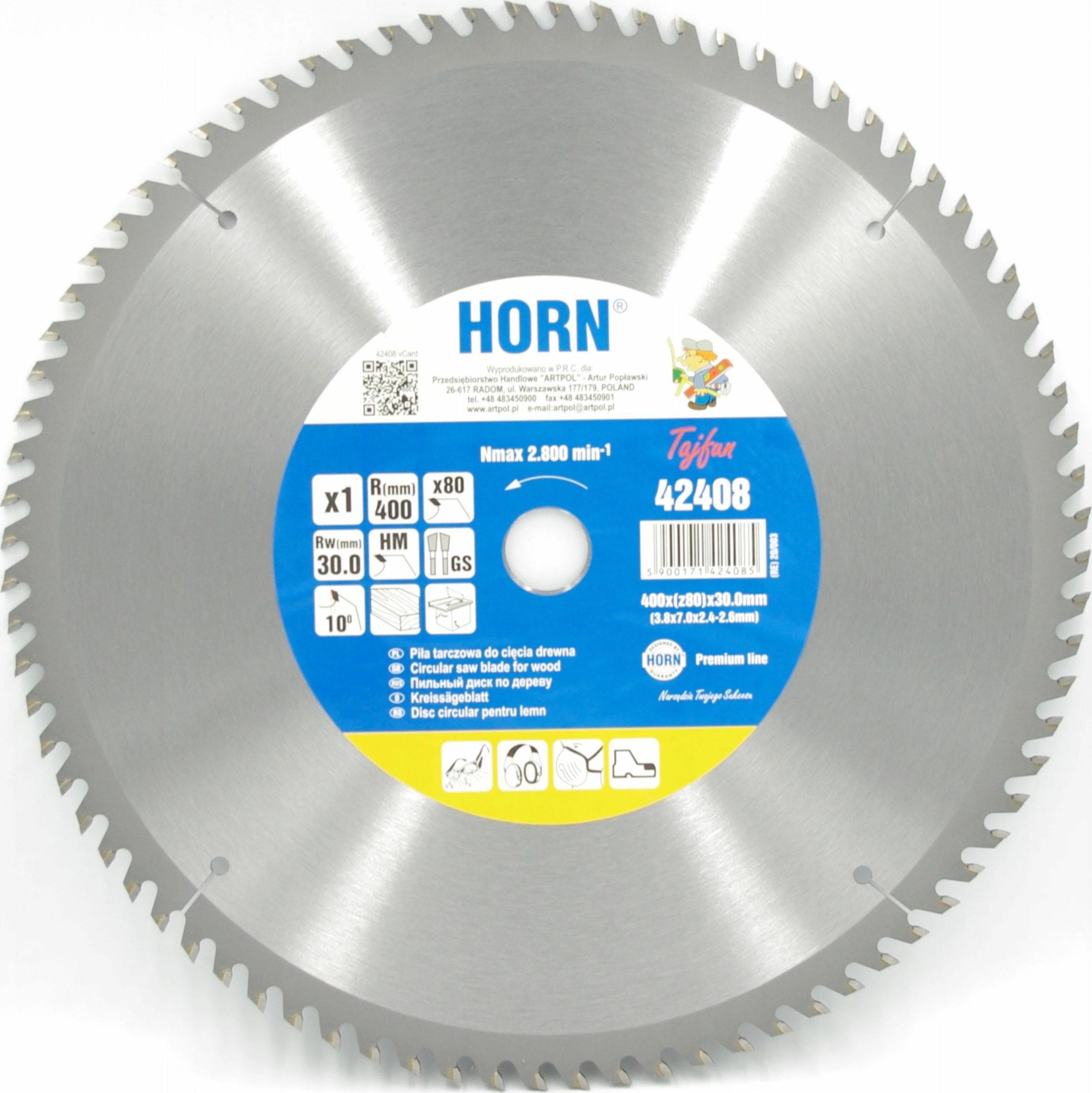 AWTools PIŁA TARCZOWA ZĄB Z WIDIĄ 400*30*80z /AR AR42408