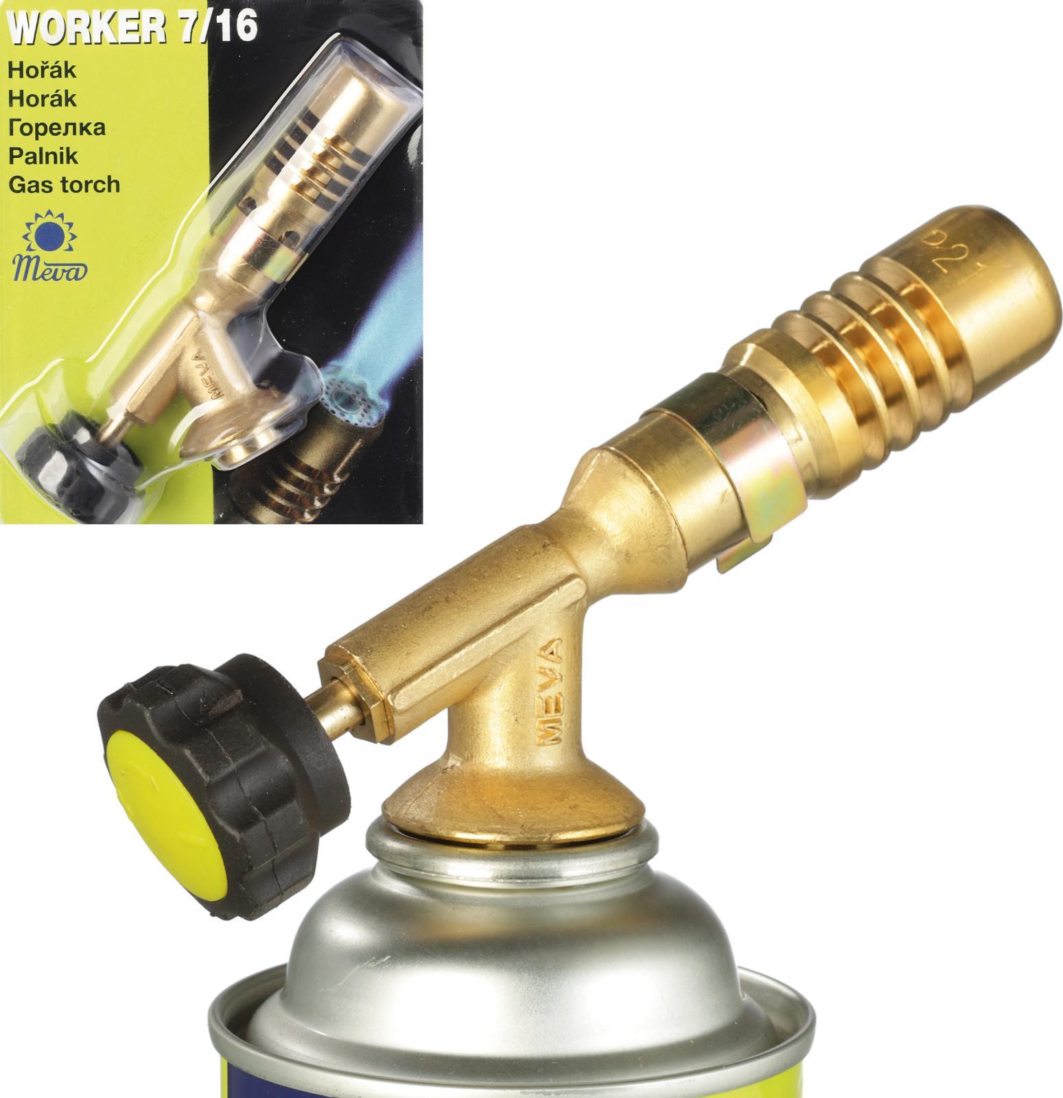 Meva Palnik gazowy na kartusze PB z zaworem 7/16'' WORKER 1,8kW Palnik gazowy na kartusze PB z zaworem 7/16'' WORKER 1,8kW