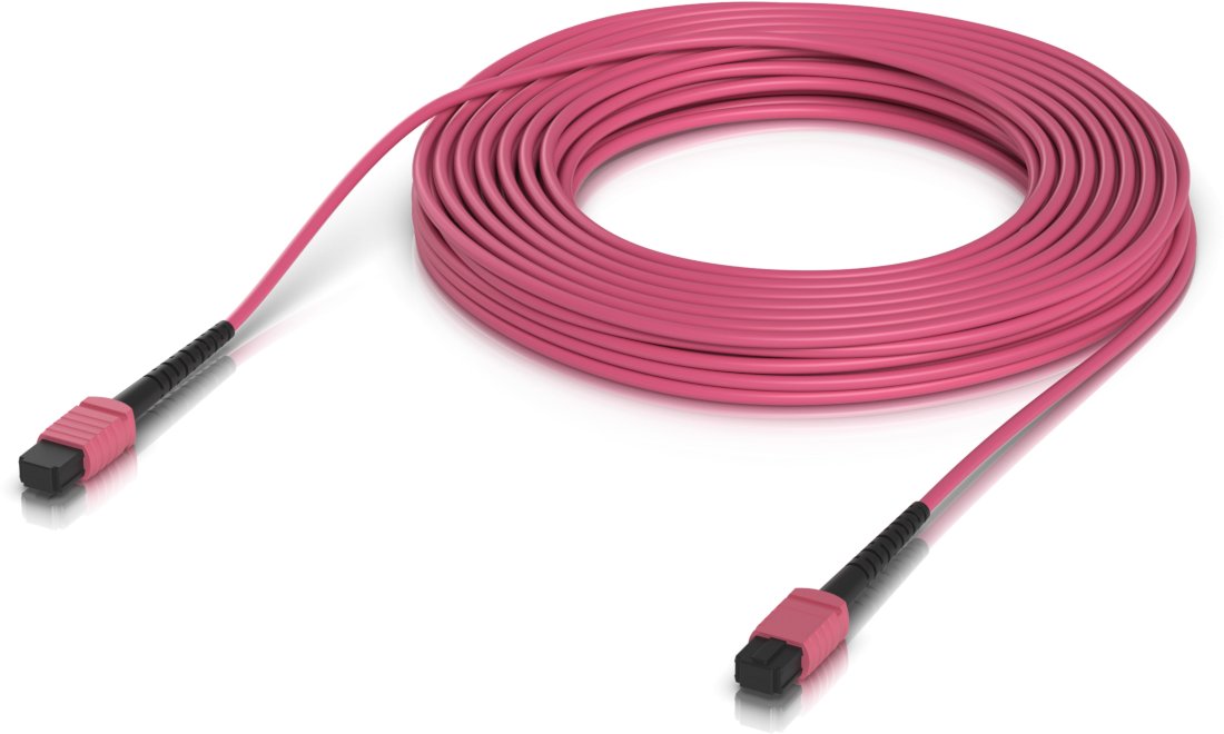 Ubiquiti UACC-OFC-MA-MPMP-15M kabel InfiniBand / światłowodowy MPO MPO/UPC Różowy