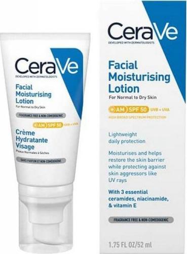 CeraVe Lotion Nawilżający do Twarzy CeraVe SPF 50 (52 ml)