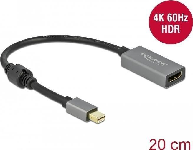 Adapter AV Delock DeLOCK Mini DP 1.4> HDMI Adapter 4K 60Hz - 66570